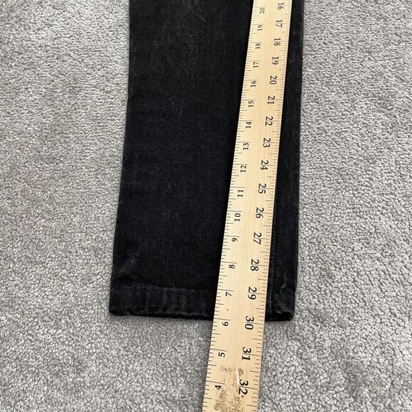 Brighton Blue Lexicco Vintage Studded Denim Jeans Womens 11/12 Black Straight - Picture 6 of 13